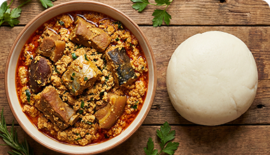 Egusi Soup & Pounded Yam