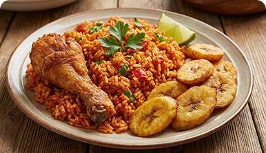Fried Plantain & Sauce